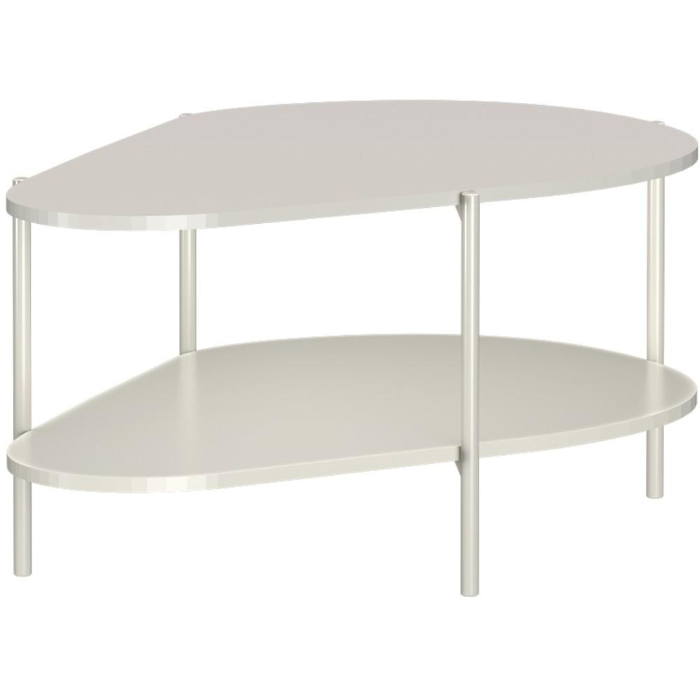 COUCHTISCH Lume in Tropfenform mit Metallgestell, kaschmir - Kaschmir, Holzwerkstoff (65/90/45cm) - Beautysofa
