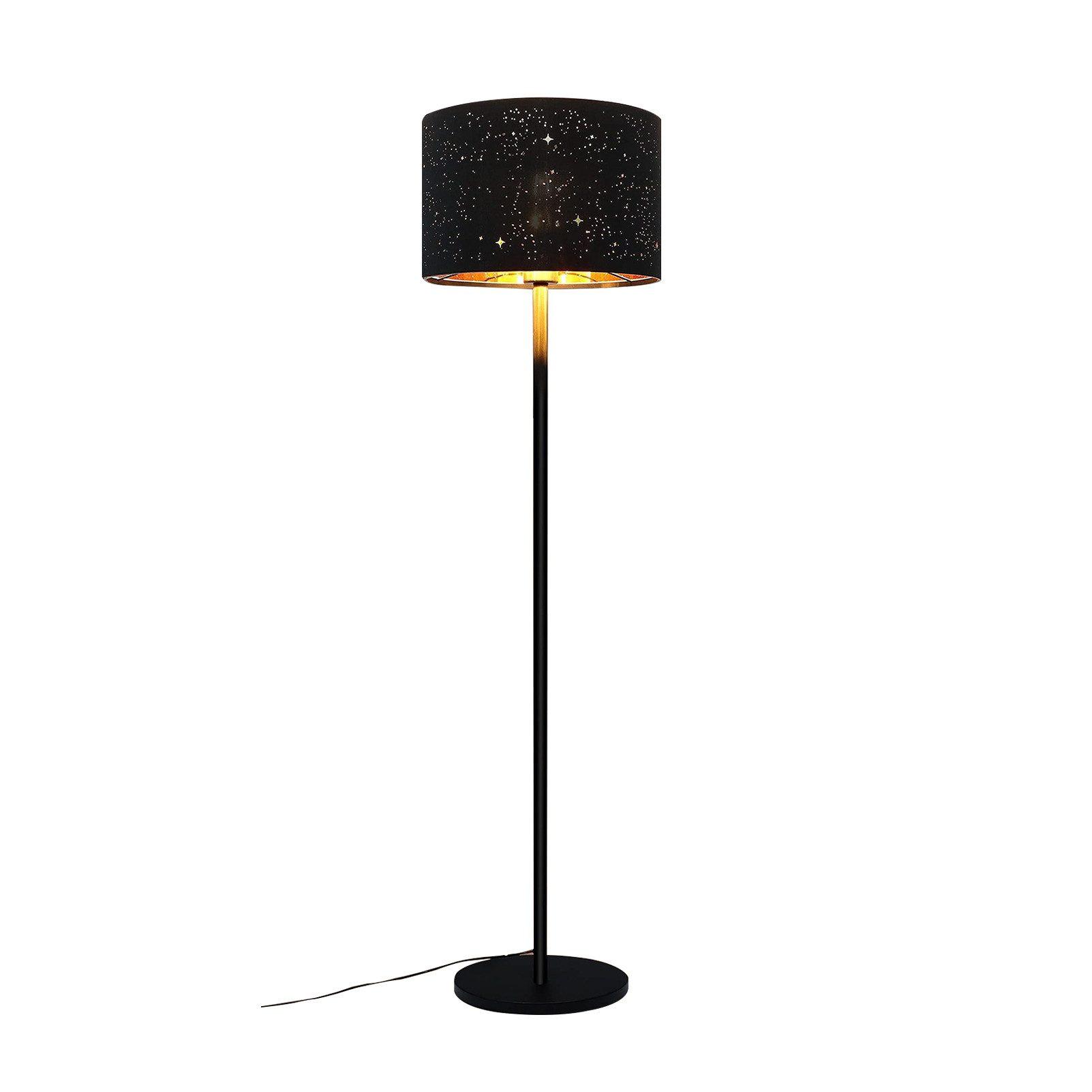 STEHLAMPE Elara 30/30/145 cm - Schwarz, Metall (30/30/145cm) - ZMH