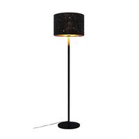 STEHLAMPE Elara 30/30/145 cm - Schwarz, Metall (30/30/145cm) - ZMH