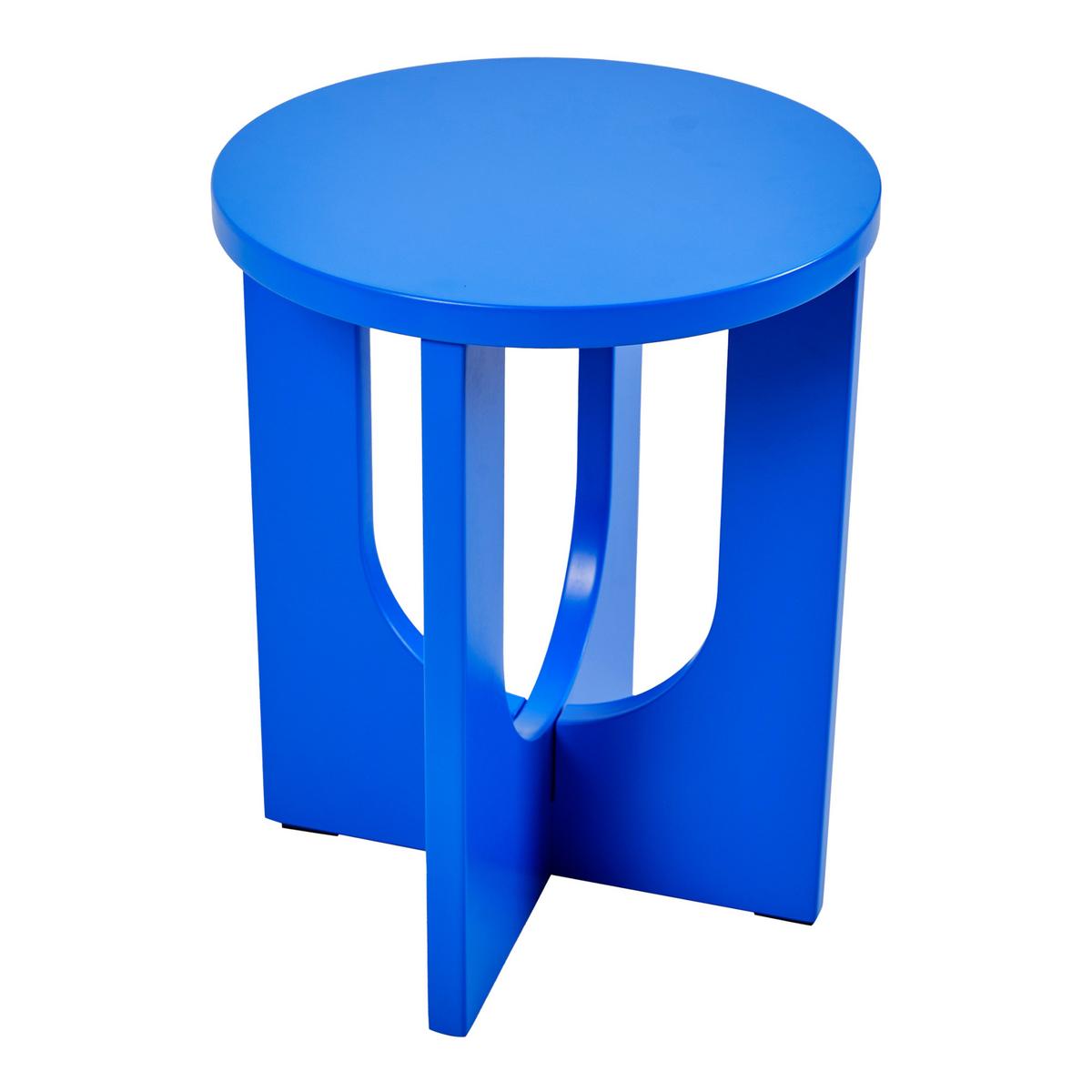 BEISTELLTISCH Kysdajore - Blau, Holzwerkstoff (40/40/50cm) - [en.casa]