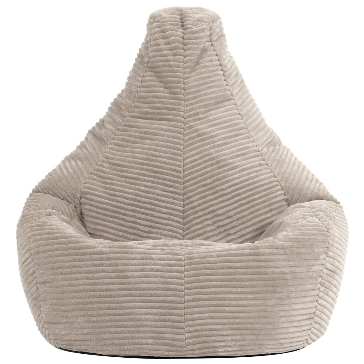 SITZSACK für Kinder Sessel aus Cord 2-tlg. - Beige, Textil (69/59/65cm) - icon