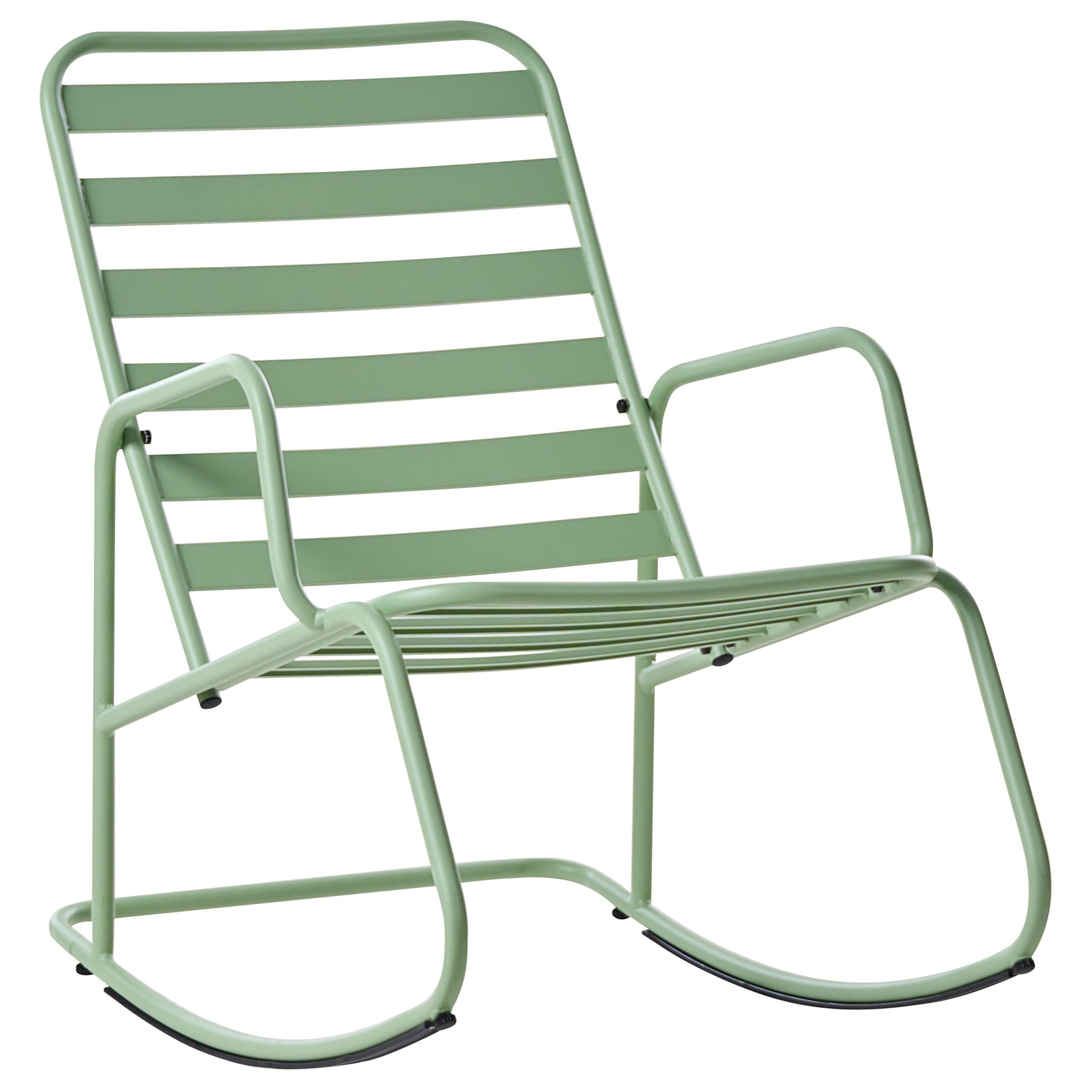GARTEN-SCHAUKELSTUHL Grün Turi - Grün, Metall (66/92/96cm) - Beliani