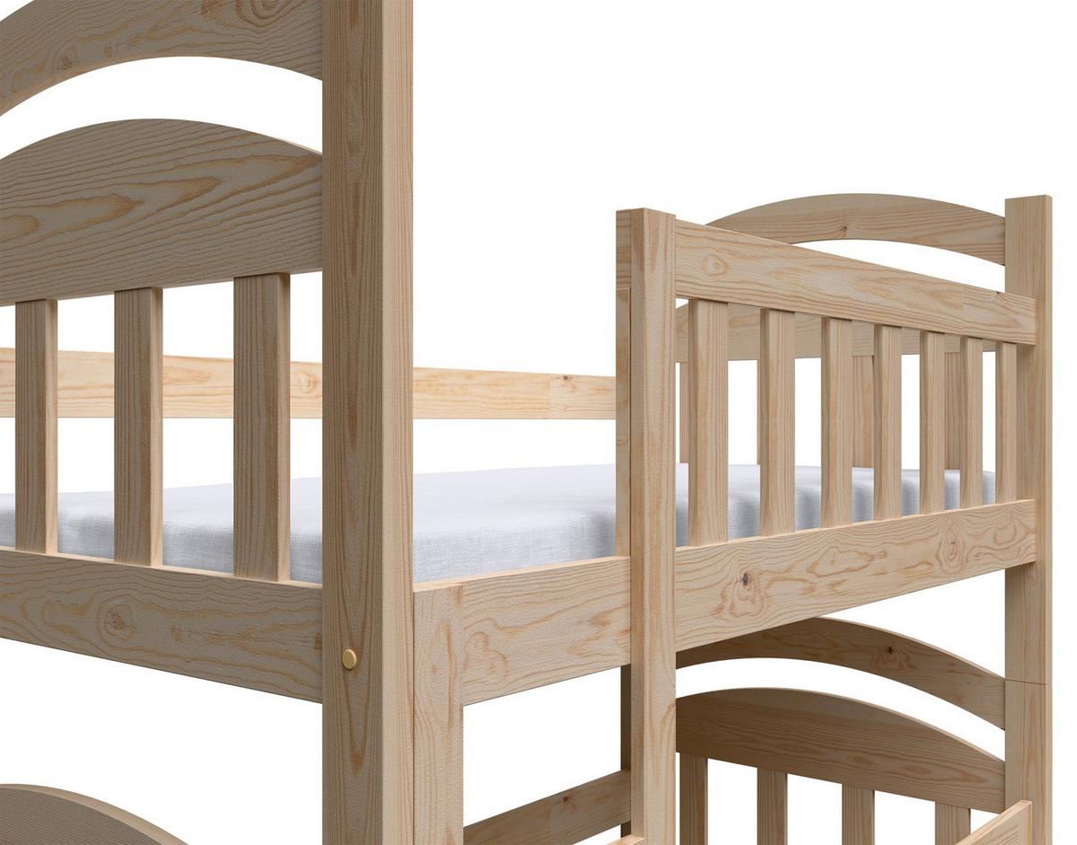 ETAGENBETT FÜR 3 PERSONEN MIT MATRATZEN Dopio 75x180 cm - Beige, Holz (75/180cm) - Selsey