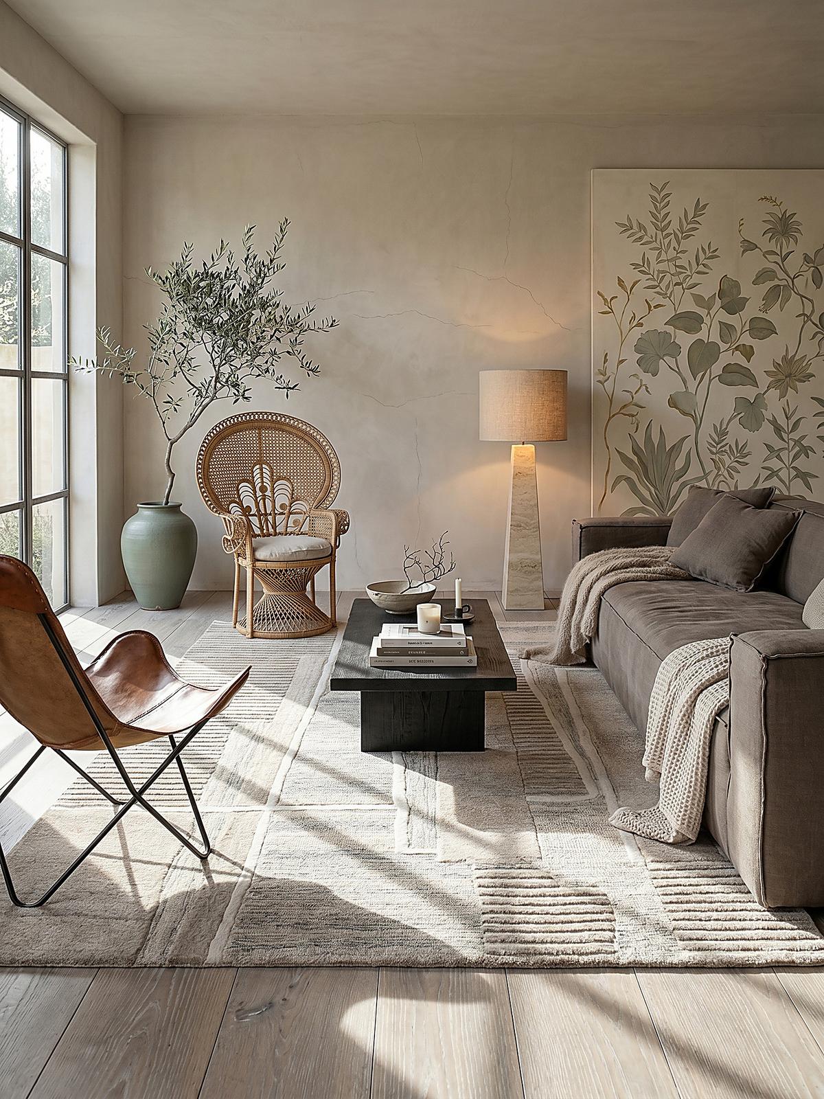 WOLLTEPPICH EDALE, abstrakt, Natur, 140 x 200 cm - Beige, Textil (140/200cm) - KADIMA DESIGN