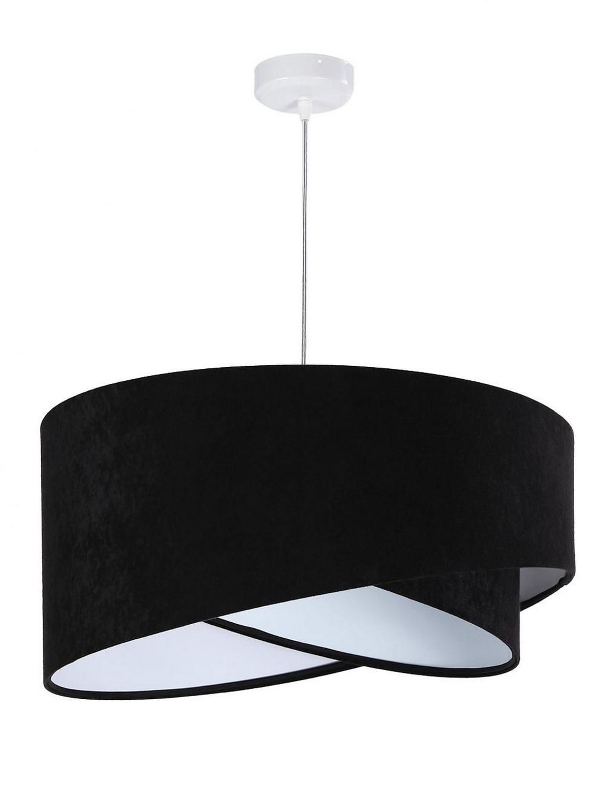 HÄNGELEUCHTE Schwarz 50/23 cm - Weiß, Kunststoff (50/1.3/23cm) - ONZENO