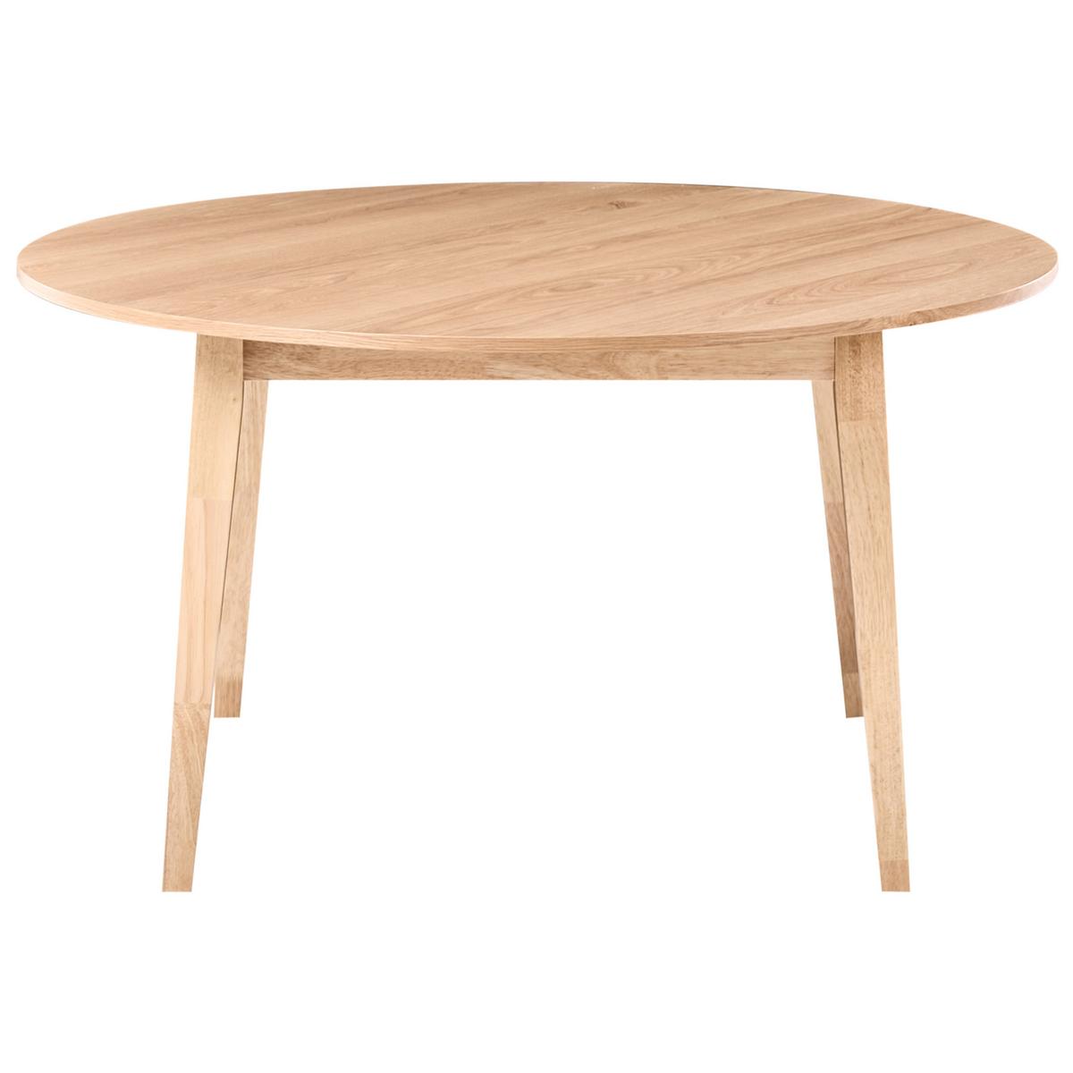 ESSTISCH Helle Eiche 140/140 cm Huntley - Hellbraun, Holzwerkstoff (140/140/75cm) - Beliani