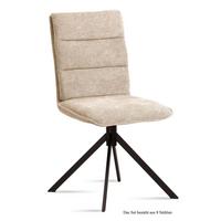 ESSZIMMERSTUHL (8er-Set) Dulce 47x92x60 Schwarz/Natur - Schwarz/Naturfarben, Kunststoff (60/92/47cm) - 58aufmkessel
