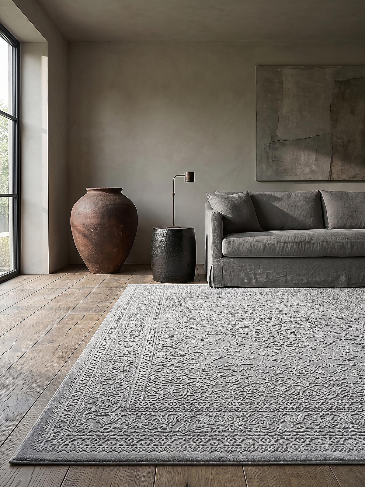 KURZFLORTEPPICH Uni KASOS Polyester Creme 120 x 170 cm - Beige, Textil (120/170cm) - KADIMA DESIGN