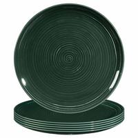 SPEISETELLER Terra Moosgrün ø 27,5 cm 6er Set - Dunkelgrün, Keramik (27.8cm) - Seltmann Weiden