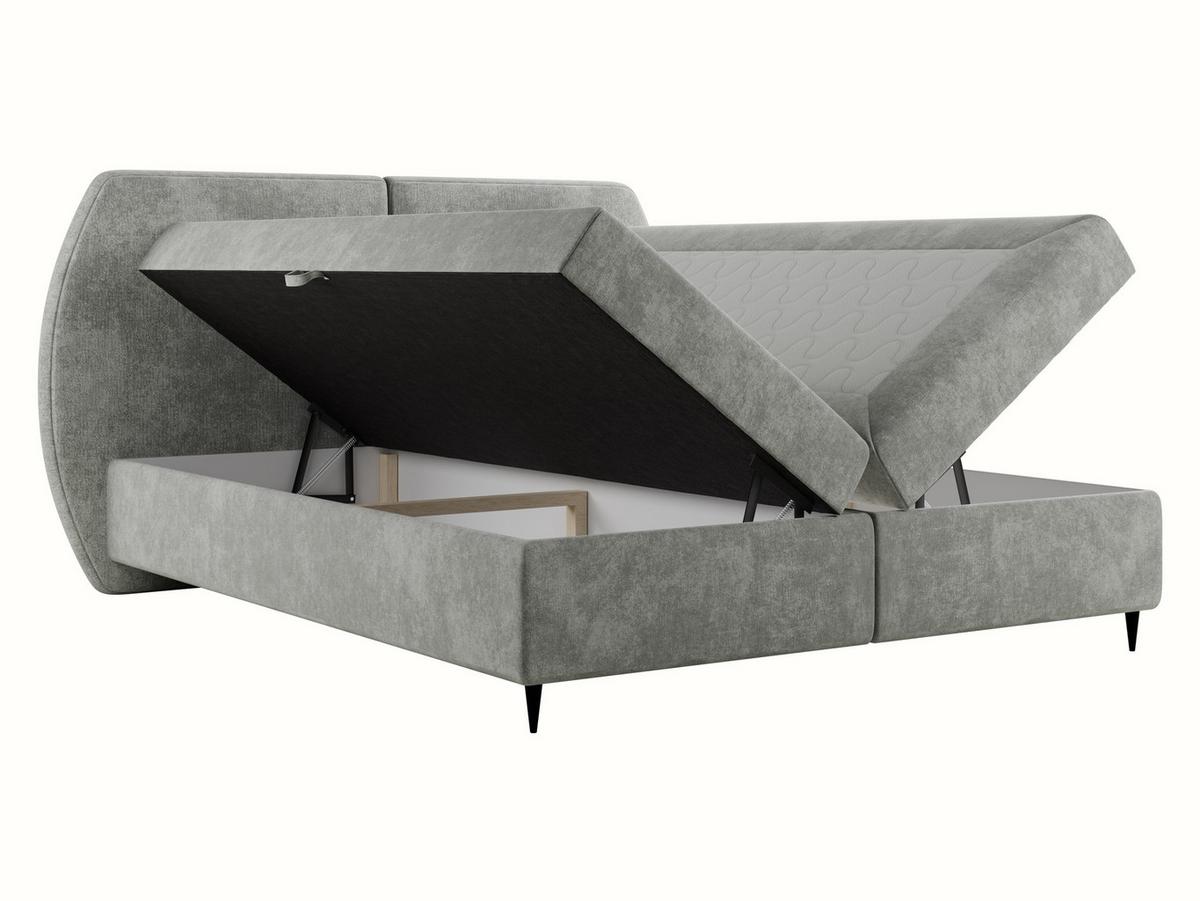 BOXBETT Madryt - H3 - Schwarz/Grau, Holz/Holzwerkstoff (160/200cm) - MIRJAN24