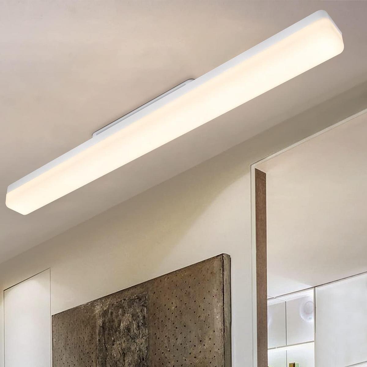 LED-DECKENLEUCHTE Diederich 60/5/5 cm - Weiß, Kunststoff (60/5/5cm) - Nettlife