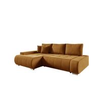 ECKSOFA Elmo - Honig, Holzwerkstoff/Textil (227/153cm) - Fun Möbel