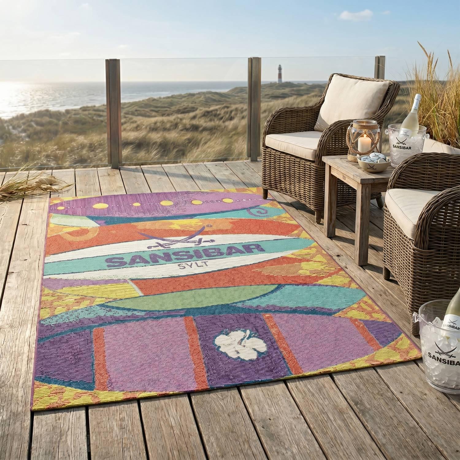 OUTDOORTEPPICH Rantum Beach 120x180 cm - Multicolor, Textil (120/180cm) - Sansibar SYLT