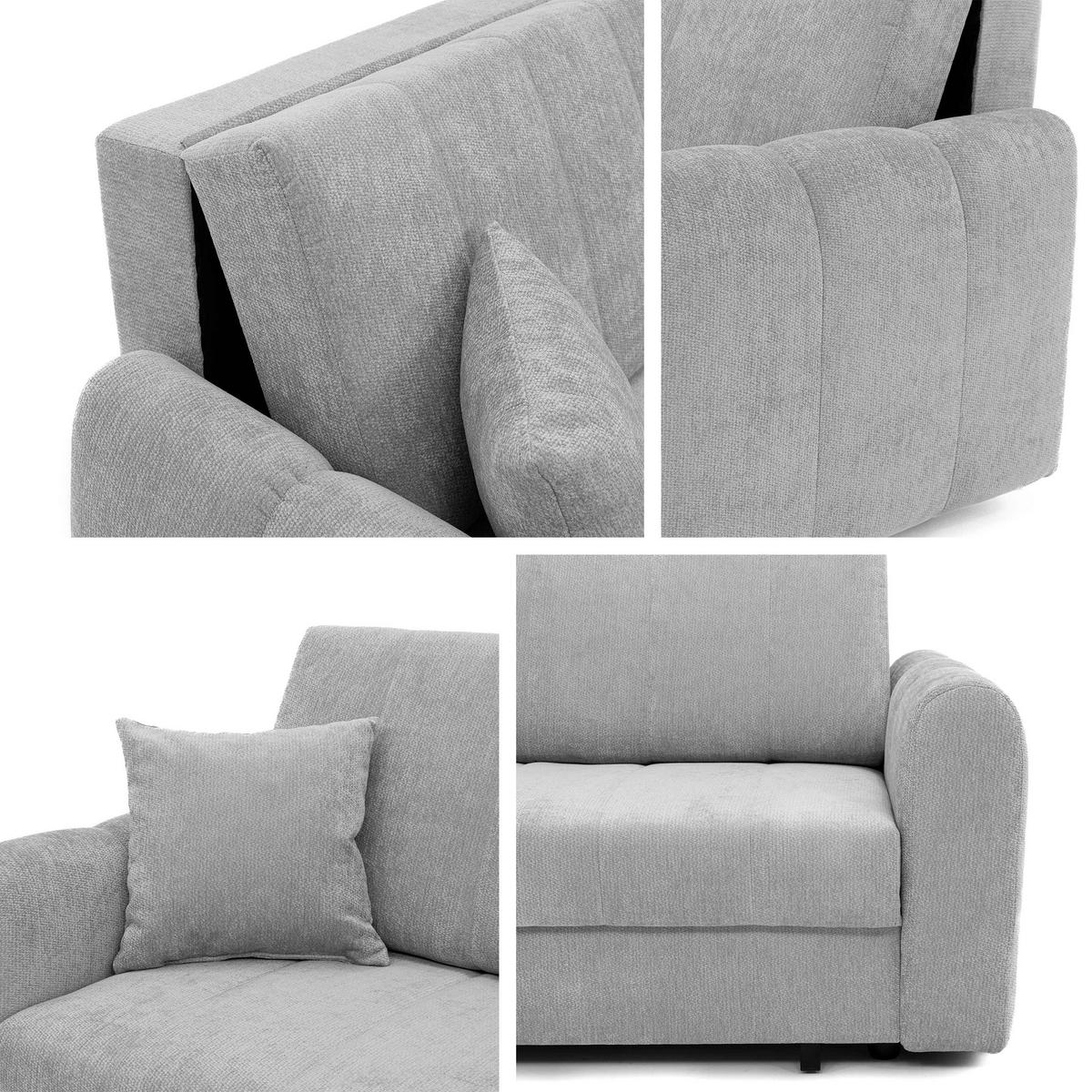 SCHLAFSOFA Viva Moon IV - Schwarz/Braun, Holz/Metall (188/85/98cm) - MIRJAN24
