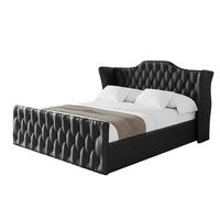 POLSTERBETT mit Bettkasten, Fußteil und Lattenrost, Boxbett mit Matratze H3/H4 - ZORAN-Z 120x200 Schwarz Kunstleder - Schwarz Hochglanz, Holzwerkstoff/Textil (120/200cm) - ALTDECOR