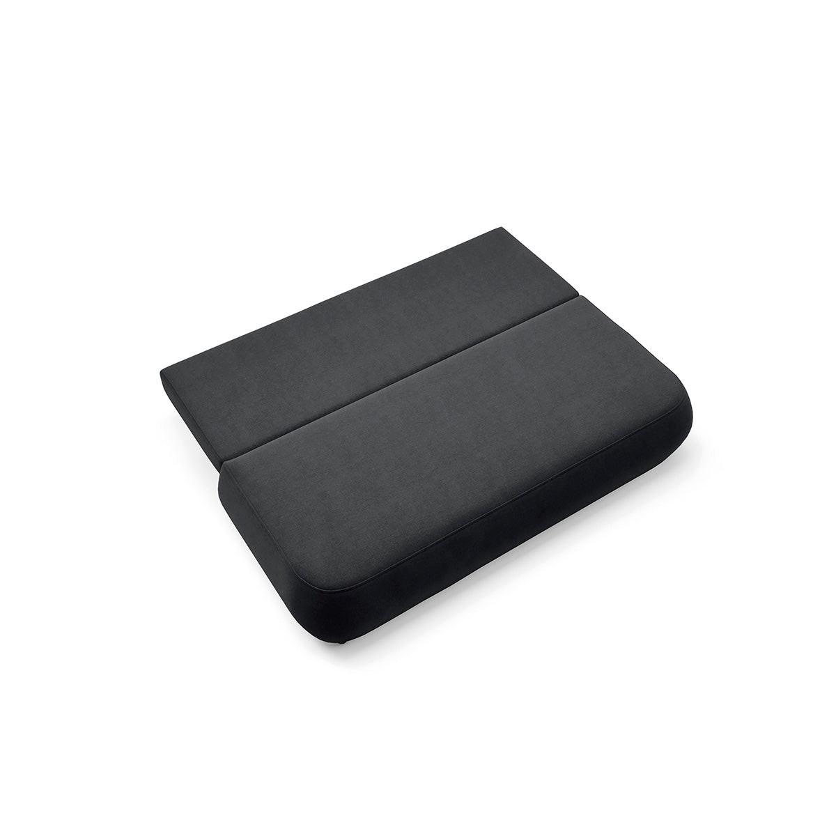 SOFA Antonio 3 Sitzplätze Schwarz - Schwarz, Holz (210/82/106cm) - Petits-meubles