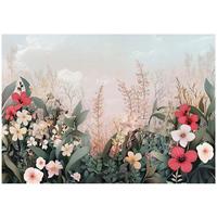 FOTOTAPETE Blumenwiese Schlafzimmer 200x140 - Multicolor, Papier (200/140cm) - Wallarena