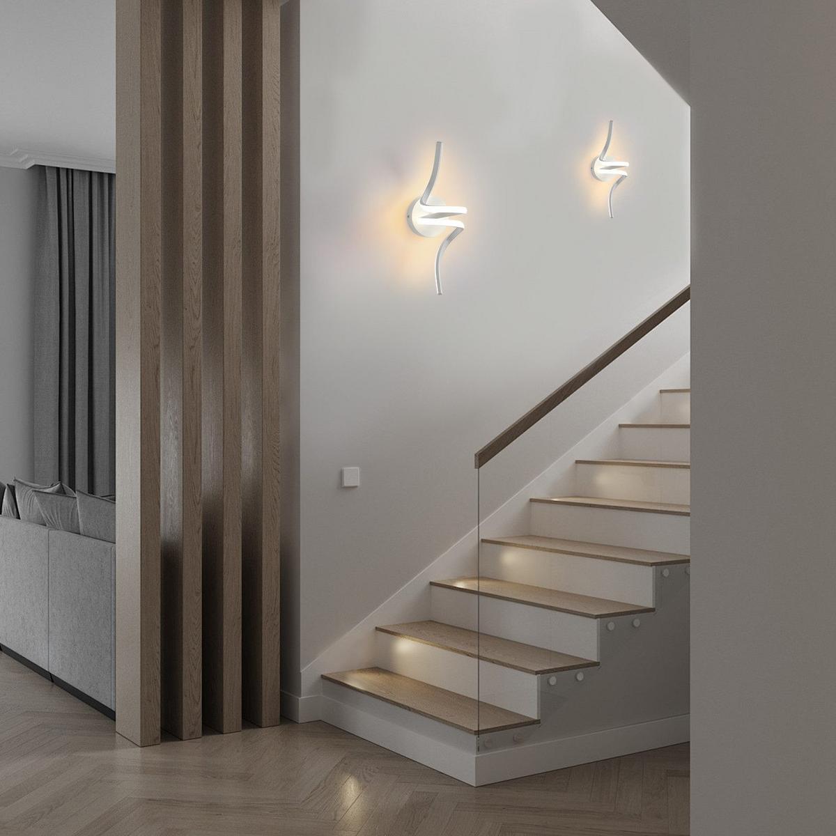 LED - WANDLEUCHTE Rinnoth 12.5/16.5/40.5 cm - Weiß, Metall (12.5/16.5/40.5cm) - ZMH