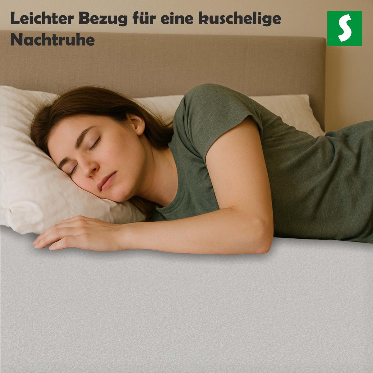 MATRATZENSCHONER 180x200 cm – Wasserdicht, Weich und Komfortabel - Weiß, Textil (180/200cm) - Schlaftroll
