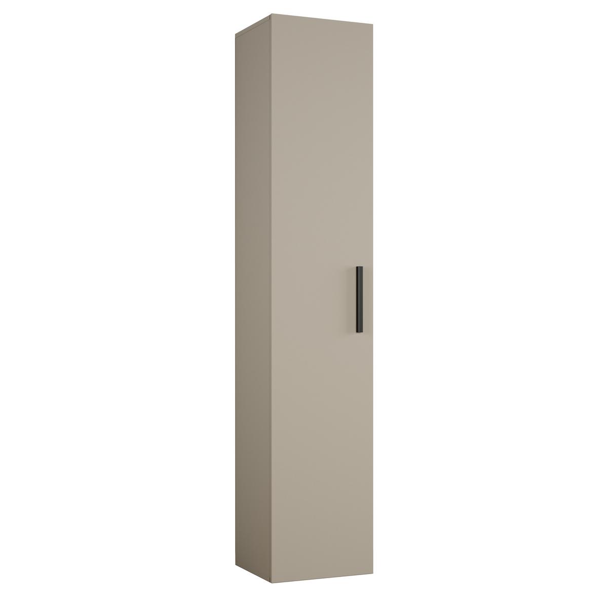 GARDEROBENSCHRANK MODULO 120,6/204/40 cm Modern Garderobe-Set Kaschmir - Kaschmir/Schwarz, Holzwerkstoff (120.6/204/40cm) - MASSENO