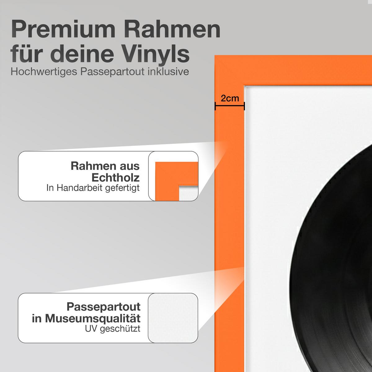 VINYL BILDERRAHMEN 40/40 2er Set - Orange, Holz (40/40cm) - K-Möbel