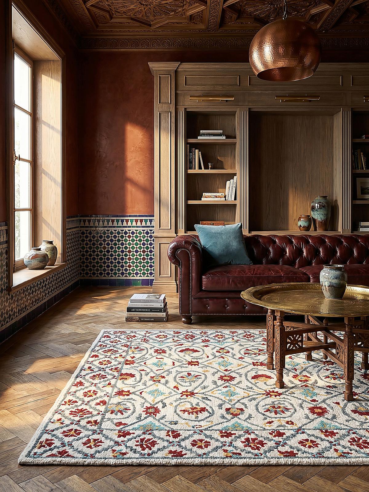 WOLLTEPPICH SOAR, orientalisch, Rot-Blau, 160 x 230 cm - Rot, Textil (230/160cm) - KADIMA DESIGN