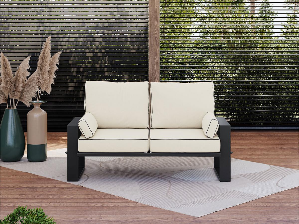 LOUNGESOFA Elba 2 Sitzer - Beige - Beige, Textil (150/90/87cm) - MKS