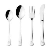 KINDERBESTECK Bambini silber 4-tlg. - Silberfarben, Metall - Leonardo Living
