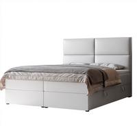 BOXBETT 120x200 cm mit Topper - Weiß, Holzwerkstoff/Textil (120/200cm) - Idohome
