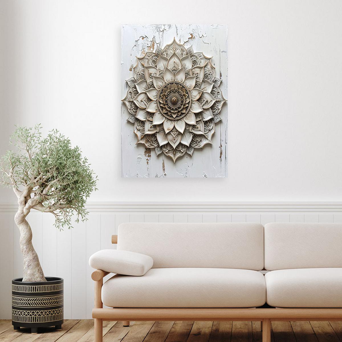 LEINWANDBILD Zen und Orientalisch 40x60cm - Beige, Textil (40/60cm) - Feeby