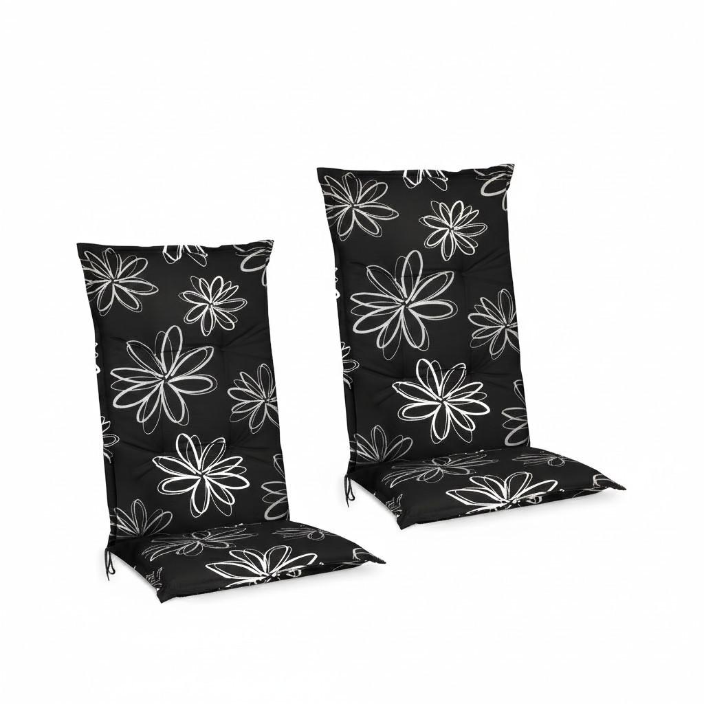 HOCHLEHNERAUFLAGE Flores 120x50x6cm Ornamente (2tlg) - Multicolor, Textil (50/6/120cm) - Beautissu 