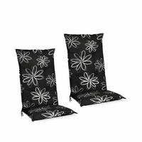HOCHLEHNERAUFLAGE Flores 120x50x6cm Ornamente (2tlg) - Multicolor, Textil (50/6/120cm) - Beautissu 