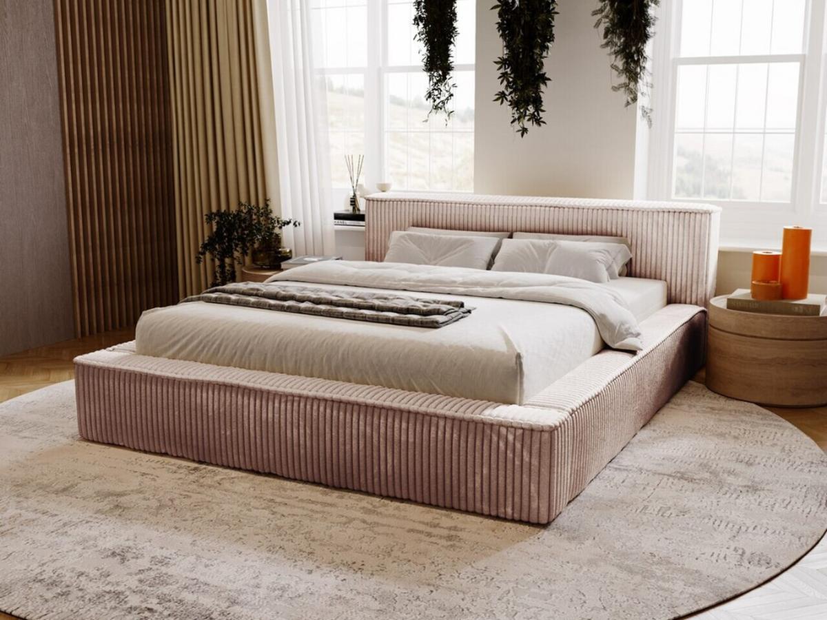 POLSTERBETT Lago 160x200 Braun - Braun, Textil (160/200cm) - Graingold