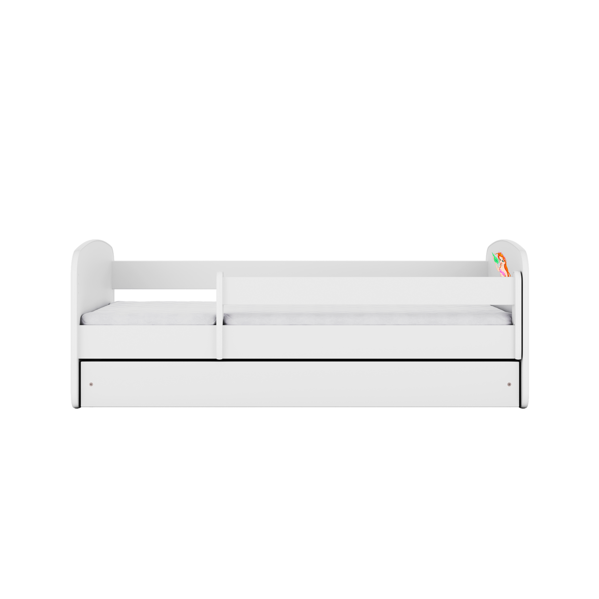 KINDERBETT Meerjungfrau mit Schublade 160/80 90/61/164 - Weiß, Holzwerkstoff (80/160cm) - RAUMHIRSCH FURNITURE