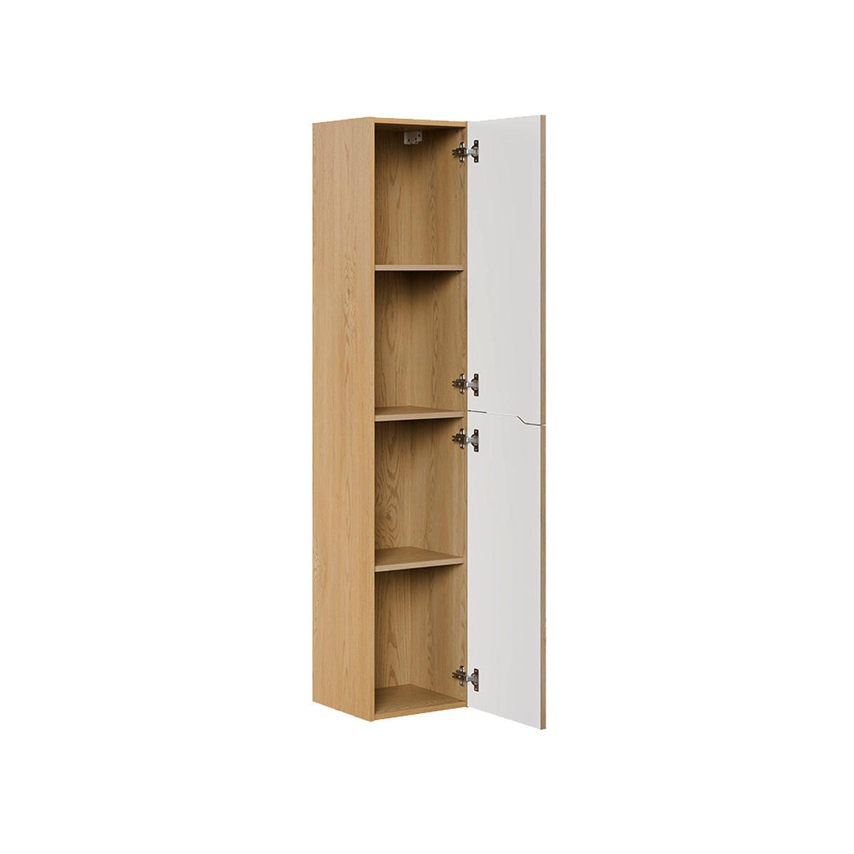 BADMÖBEL 80.2cm Isaline 2er-Set Helle Eiche - Braun, Holzwerkstoff (80.2/57/46cm) - Petits-meubles