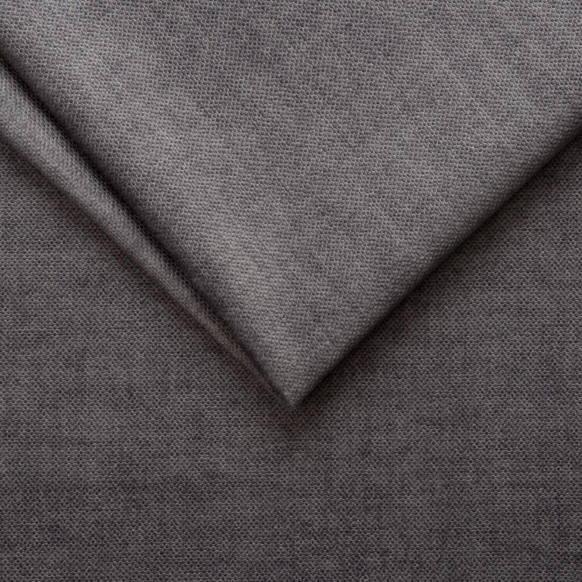 ECKSOFA Lopez Grau Samt-Stoff - Schwarz/Grau, Holz/Kunststoff (264/162cm) - S-Style Möbel