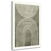 KUNSTDRUCK Grün 60/90 cm - Grün, Textil (60/90cm) - KUNSTLOFT