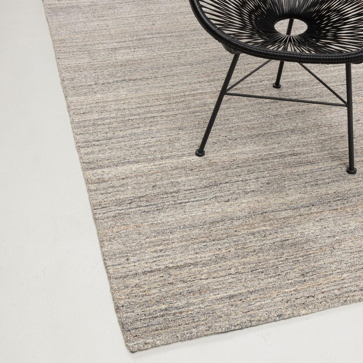 HANDWEBTEPPICH mit Seidenglanz, pflegeleicht, robust 250x350 cm - Grau, Textil (250/350cm) - Rug and Roll