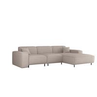 ECKSOFA Gloria In Artico - Creme, Holzwerkstoff/Textil (266/165cm) - Fun Möbel