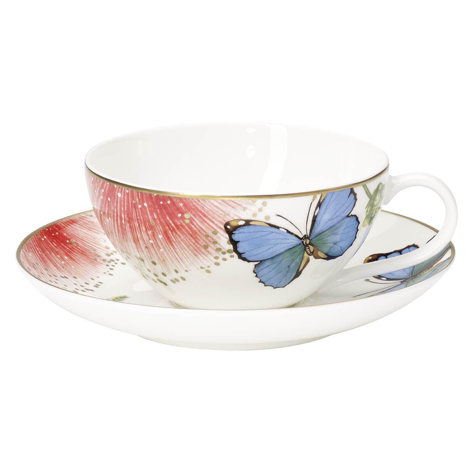 TEETASSE MIT UNTERTASSE Amazonia bunt 140 ml - Multicolor, Keramik (0.14L) - Villeroy & Boch