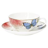 TEETASSE MIT UNTERTASSE Amazonia bunt 140 ml - Multicolor, Keramik (0.14L) - Villeroy & Boch