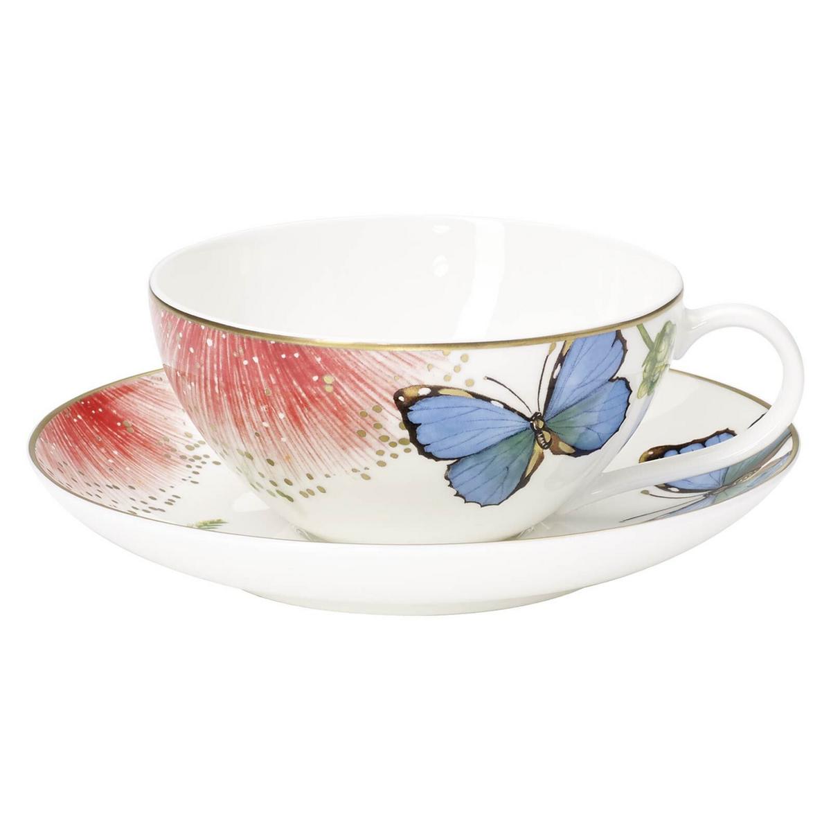 TEETASSEN MIT UNTERTASSEN Amazonia bunt 140 ml 6er Set - Multicolor, Keramik (0.14L) - Villeroy & Boch