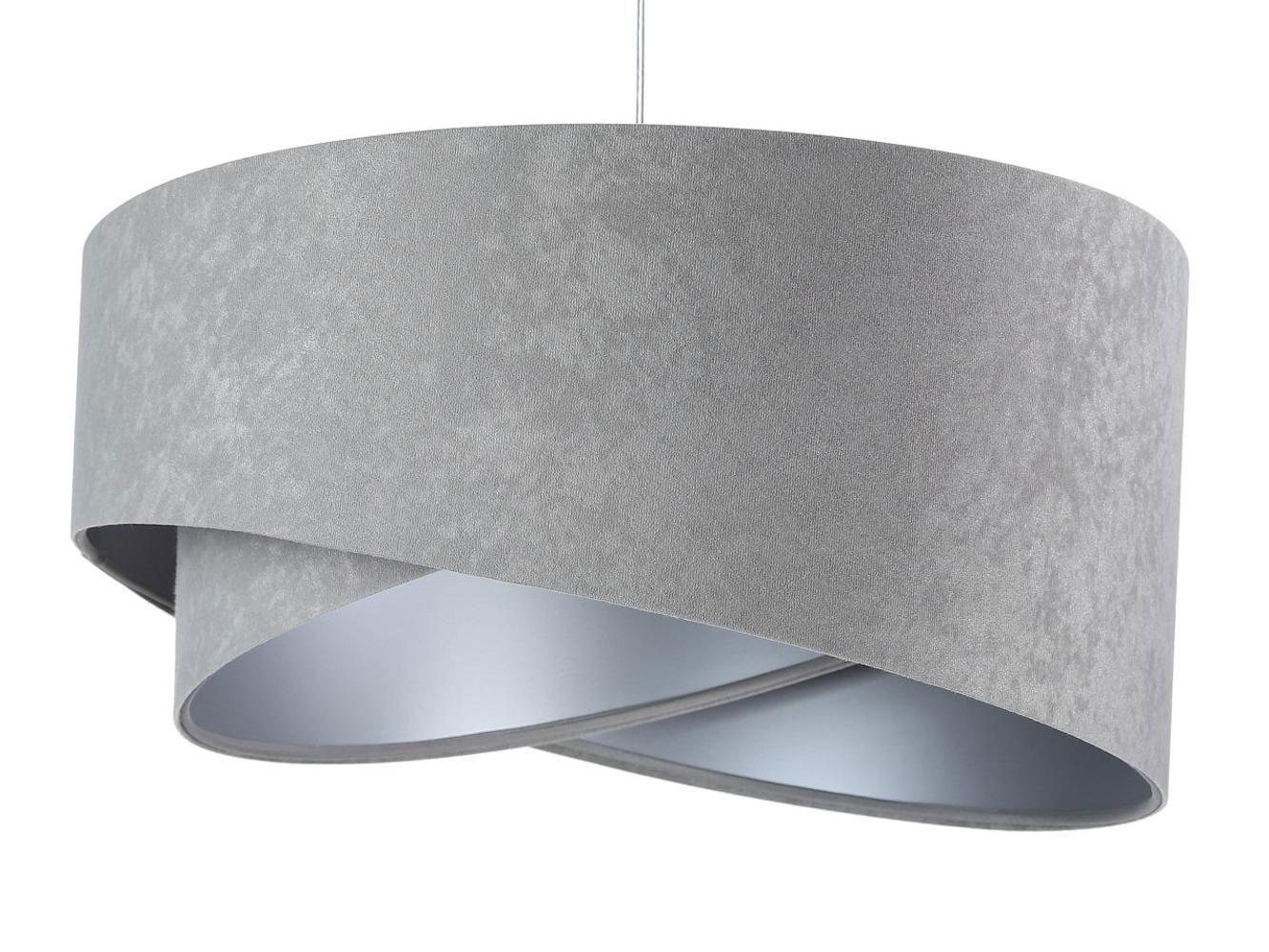 HÄNGELEUCHTE Grau 50/23 cm - Silberfarben, Kunststoff (50/1.3/23cm) - ONZENO