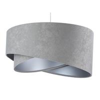 HÄNGELEUCHTE Grau 50/23 cm - Silberfarben, Kunststoff (50/1.3/23cm) - ONZENO