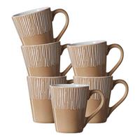 HENKELBECHER Banda Beige 315 ml 6er Set - Beige, Keramik (0.32L) - Ritzenhoff Breker