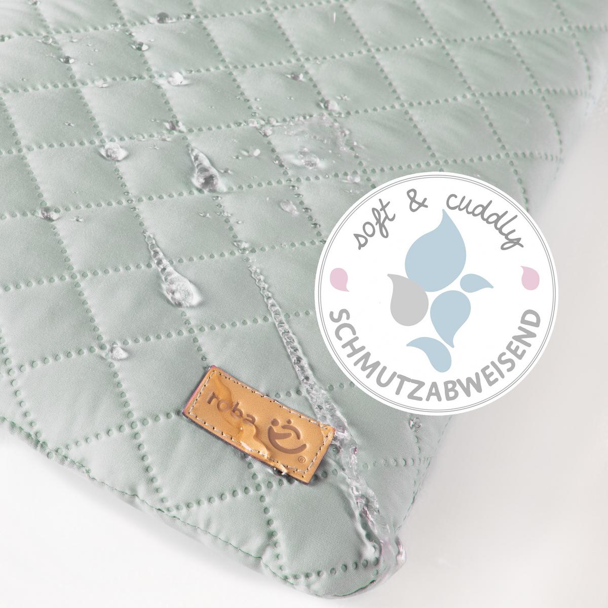 WICKELAUFLAGE roba Style Frosty green - Grün, Textil (85/75cm) - Roba