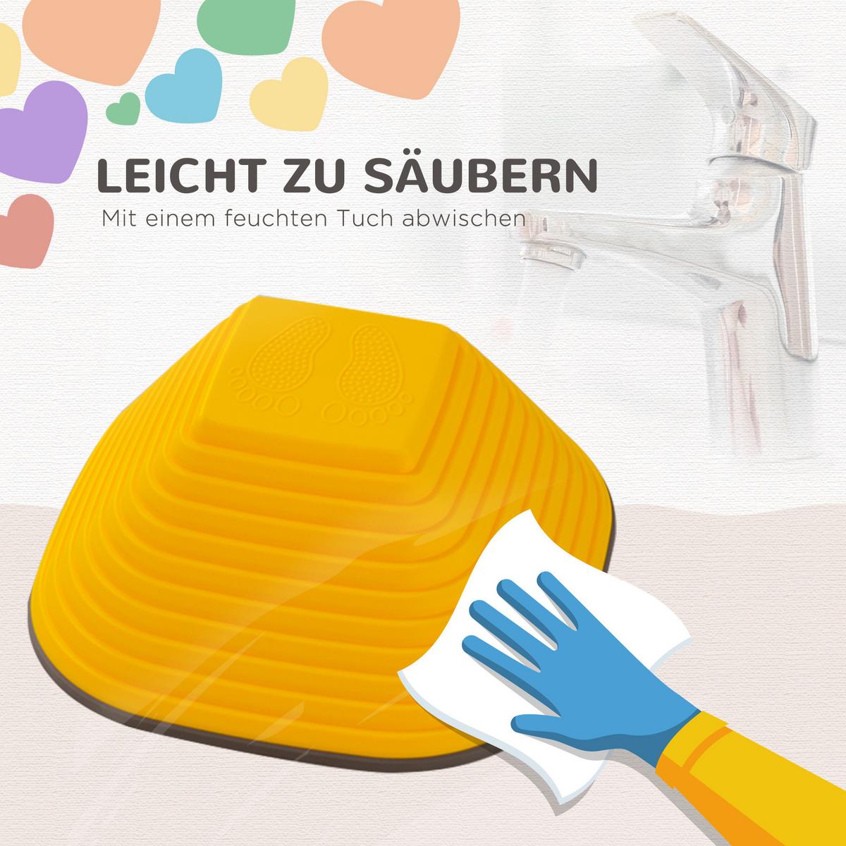BALANCE-TRITTSTEINE, 6er-Set, stapelbar & leicht, rutschfest, für Innen/Außen - Multicolor, Kunststoff (34.3/15.5/34.3cm) - AIYAPLAY
