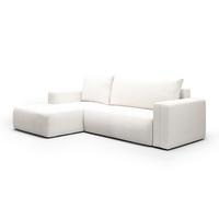 ECKSOFA Bliss 3 Sitzplätze Écru - Weiß, Holz (268/163cm) - Petits-meubles