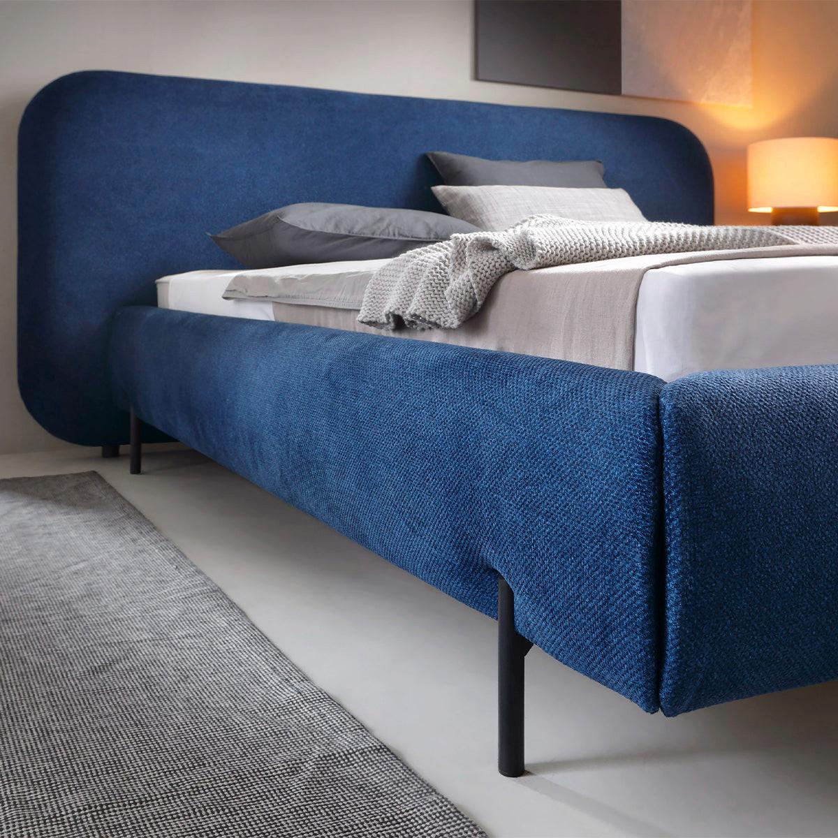 BOXBETT 160/200 Tobias Blau - Blau, Holz (160/200cm) - Petits-meubles