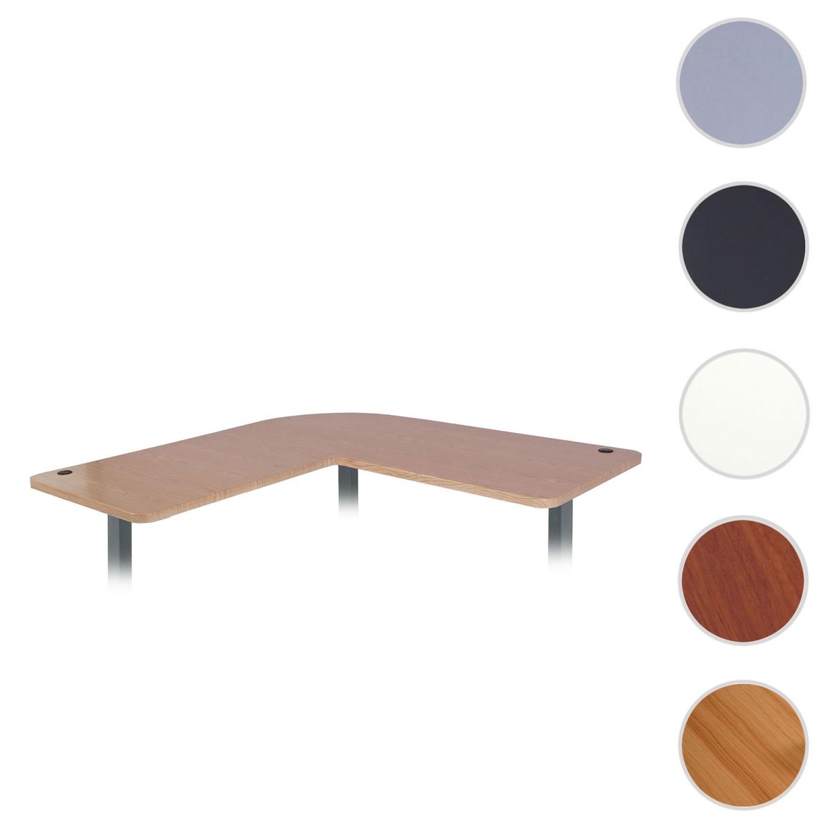 TISCHPLATTE FÜR ECK-SCHREIBTISCH Hellbraun - Naturfarben, Holz (97/177/2cm) - MCW